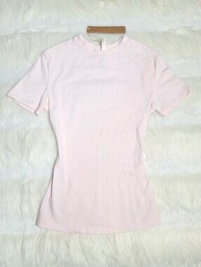 SKIMS Cotton Jersey T-shirt Barely Pink Women XXS NEW